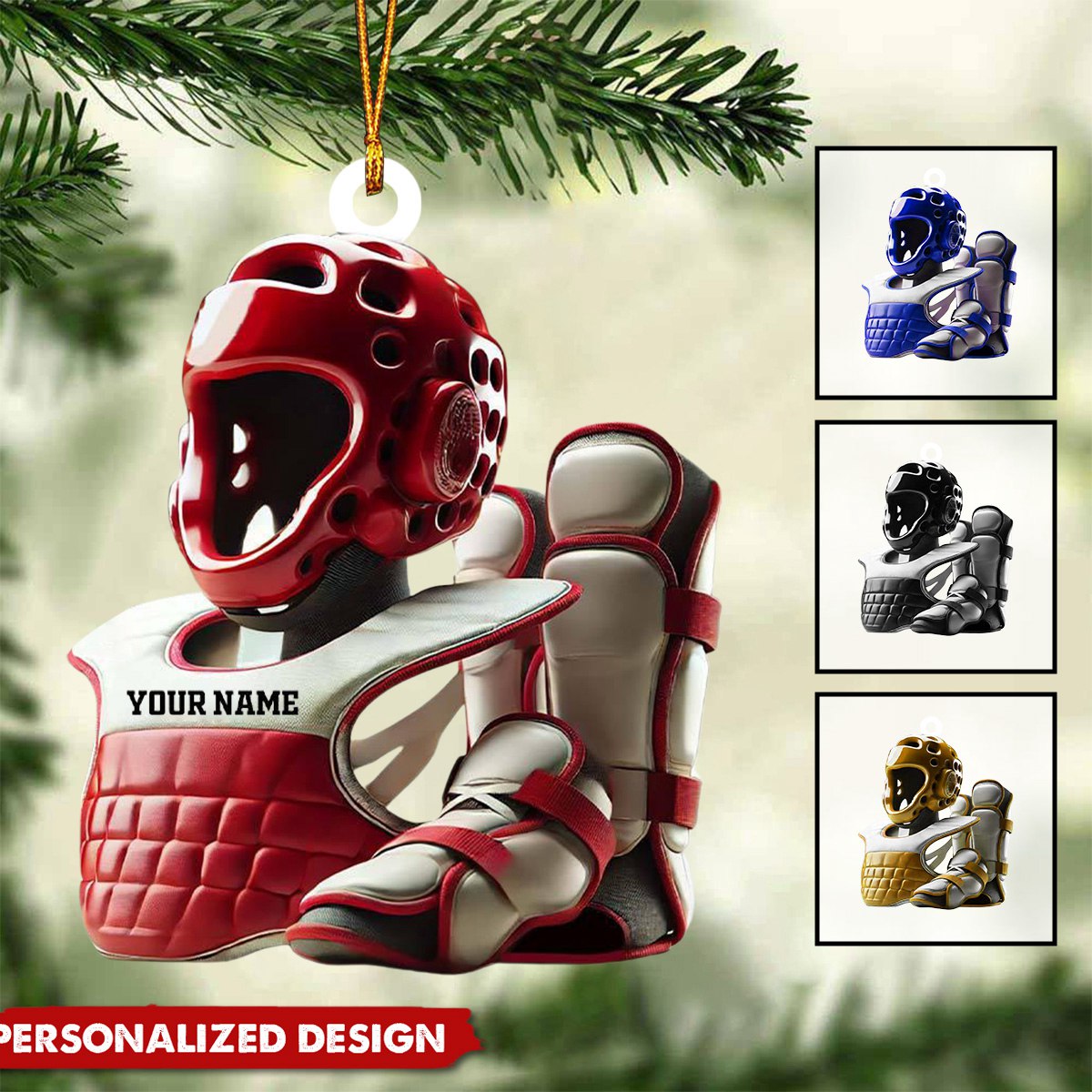 Personalized Taekwondo Gear Ornament-Gift For Taekwondo Lover-New Release