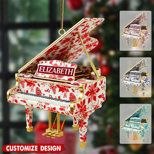 Personalized Piano Christmas Ornament - Gift For Piano Lovers