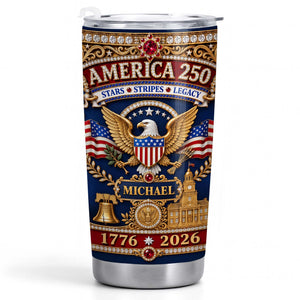 America Stars Stripes Legacy, Stainless Steel Tumbler, Gift For Patriots