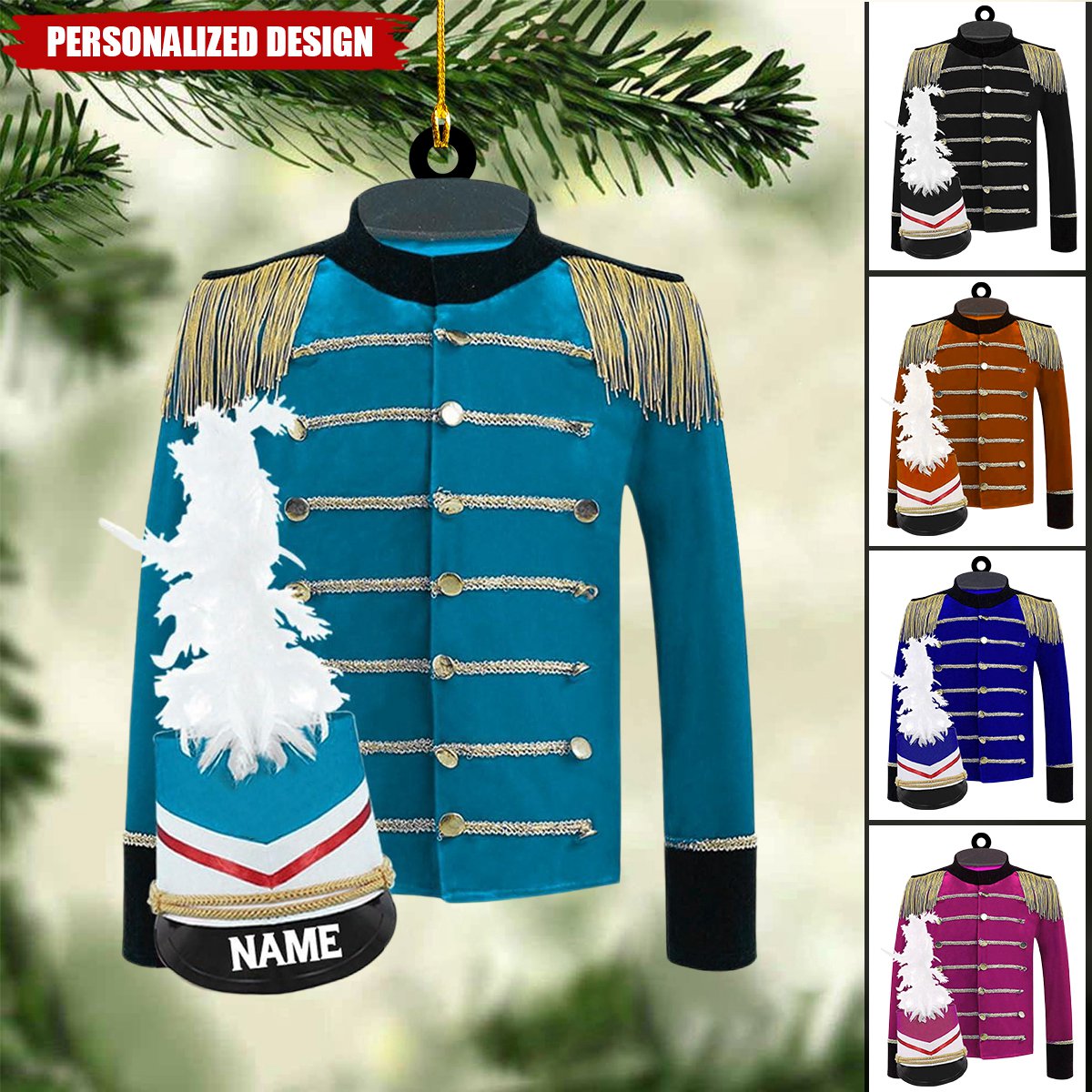 New Release Personalized Marching Band Uniform Ornament-Gifts For Marching Band