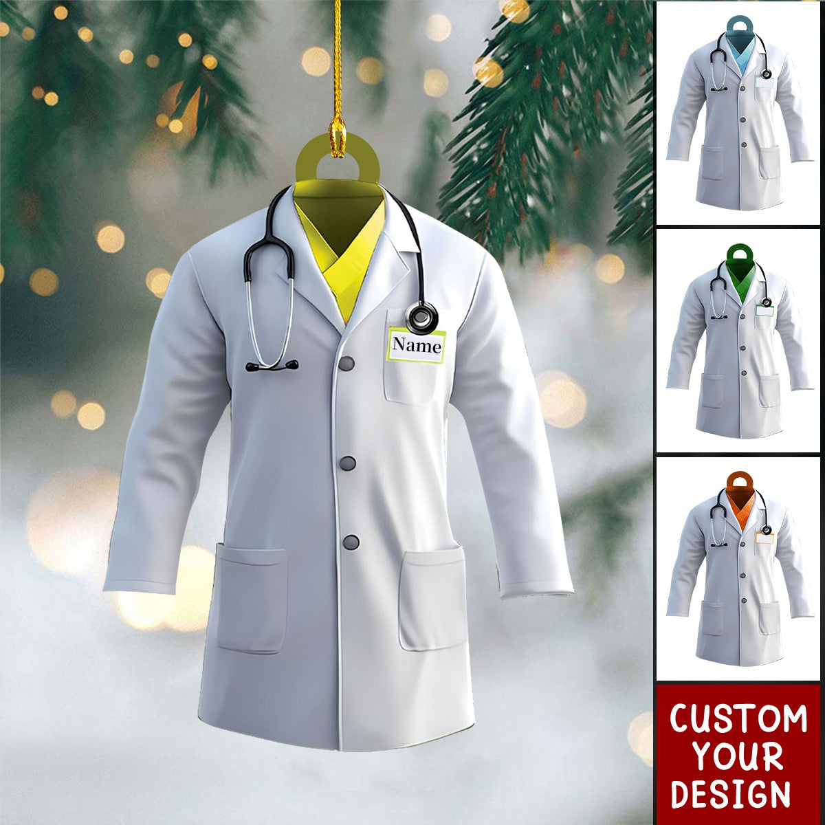 Personalized Doctor Christmas Ornament Gift For Doctor- New Release