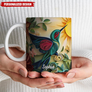 Personalized Hummingbird Mug-Memorial Gift For Family/Friends