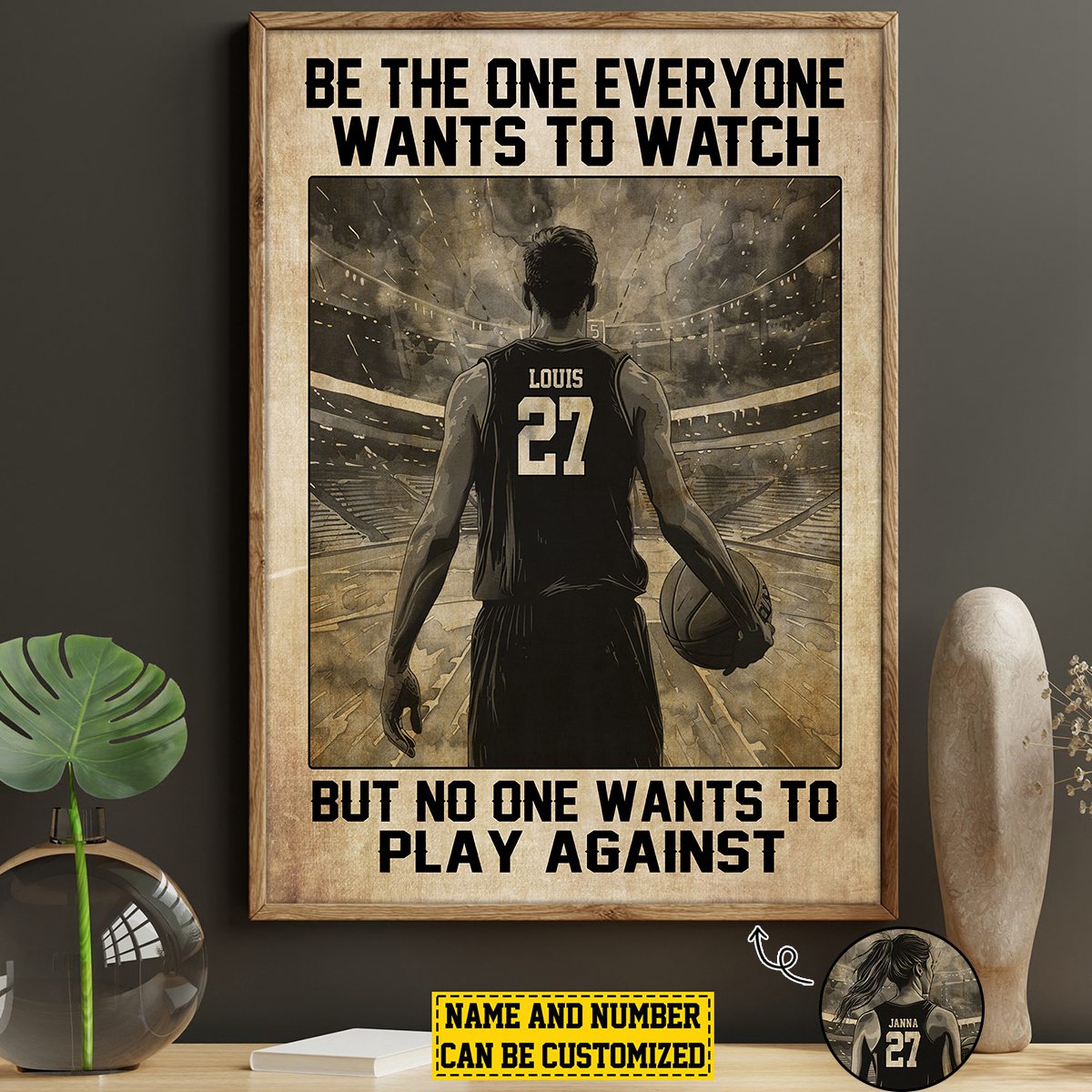 Okbands New Realease-Personalized Basketball Poster-Gift For Basketball Lovers