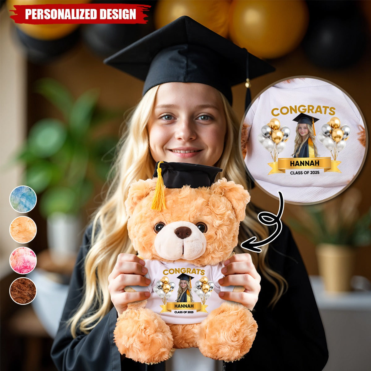 Class Of 2025 Congrats Graduate-Personalized Bear