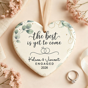 Personalized engaged ornament, Engagement gift, future mr and mrs gift, engaged Christmas gift, engaged couple gift, custom engagement gift