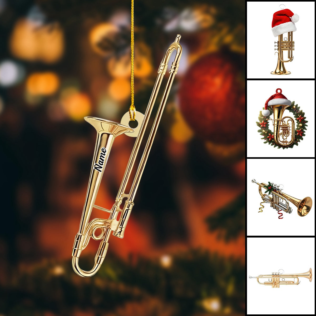 Personalized Trumpet Ornament-Gift For Trumpet Artist Trumpet Lover-New Release