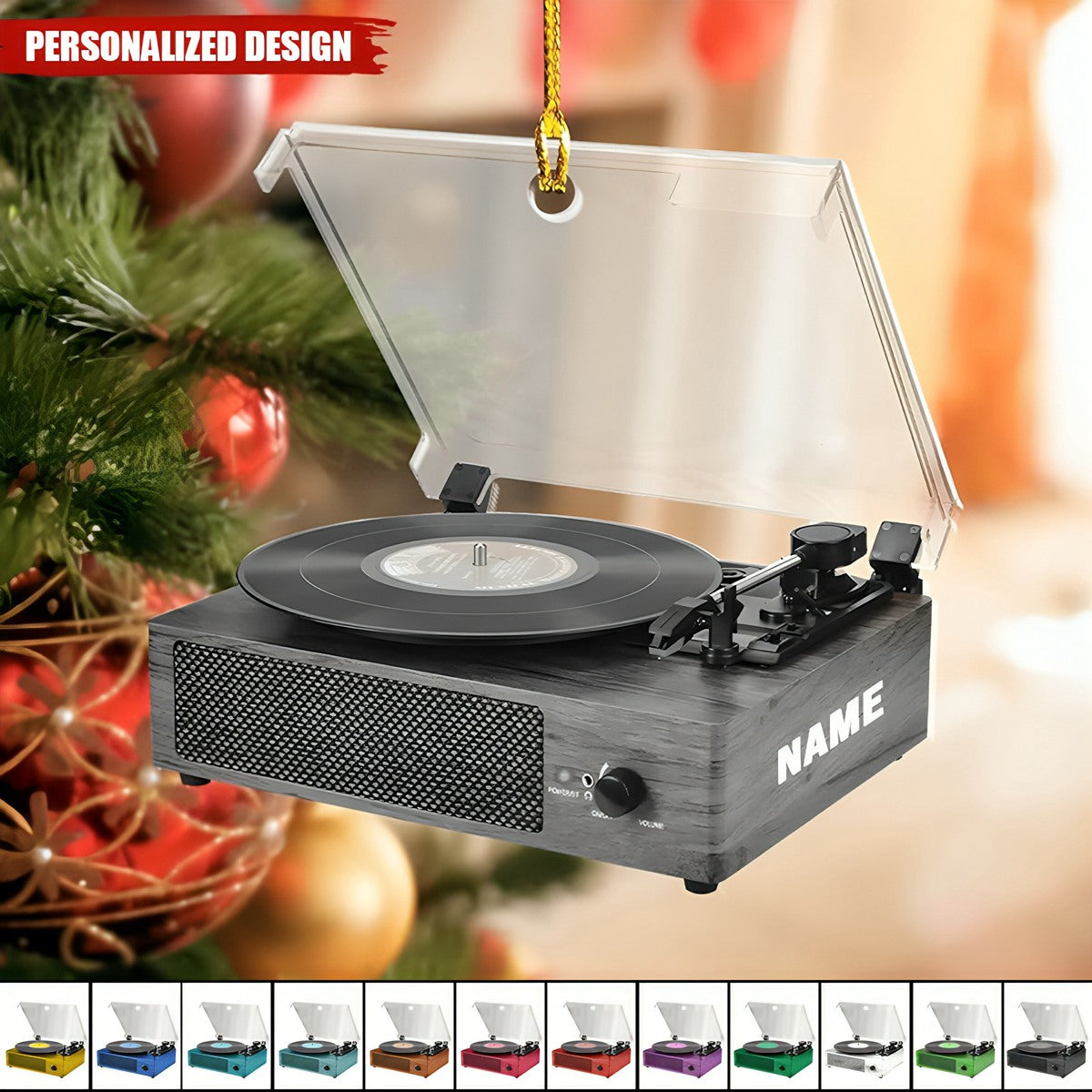 2024 New Release Personalized Vinyl Record Christmas Ornament-Gift For Vinyl Record Lovers
