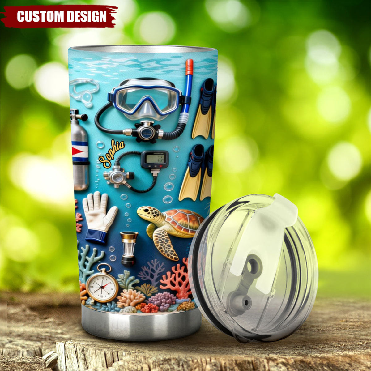 Suba Diving Lovers - Personalized Scuba Diving Tumbler