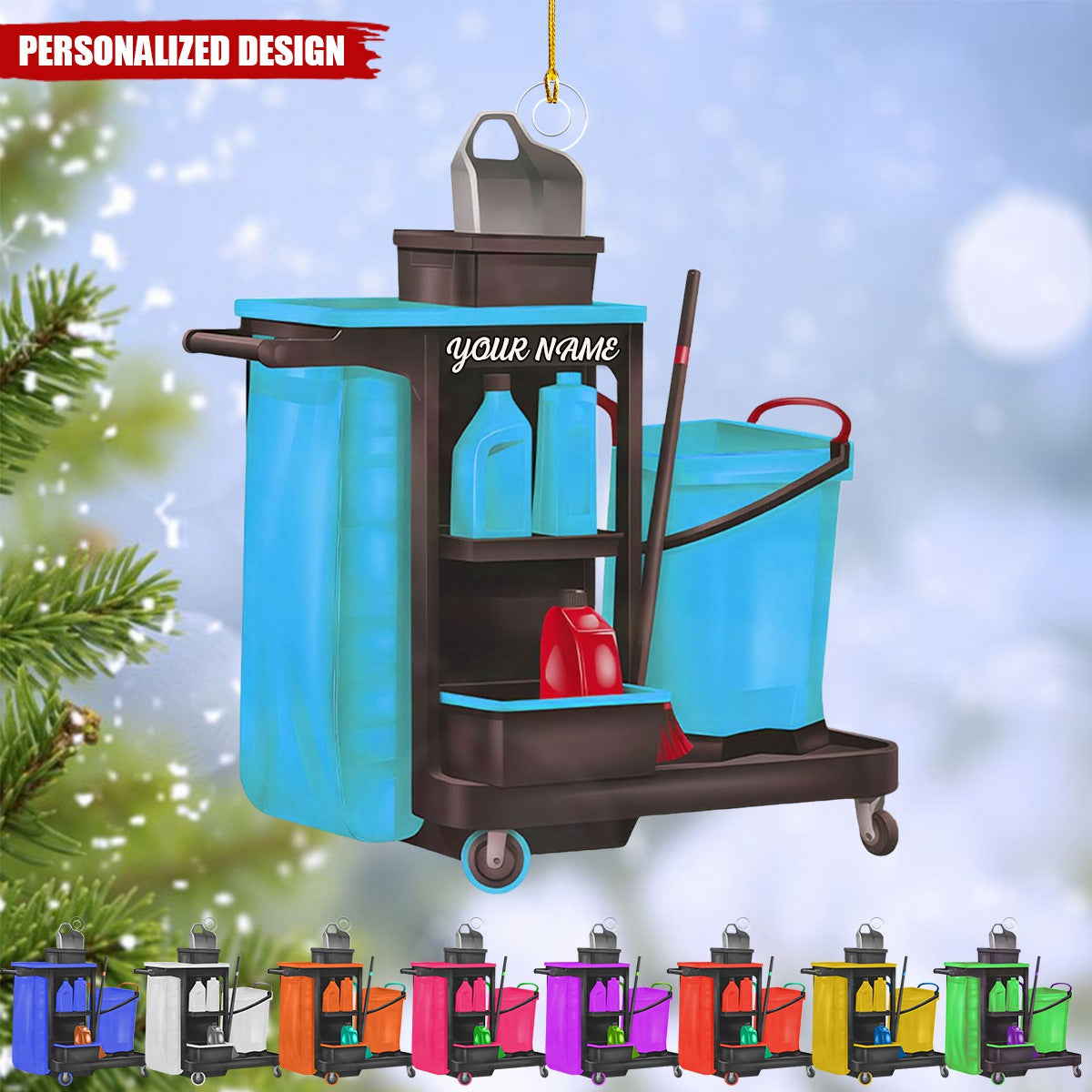Personalized Housekeeper/Janitor Tools Ornament-Gifts For Housekeeper Janitor-2024 New Release