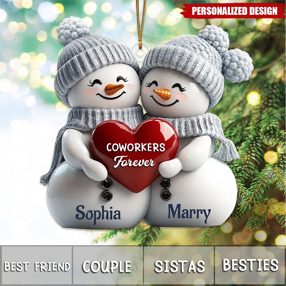 New Release Christmas Snowman-Personalized Acrylic Ornament