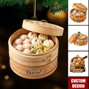 Personalized Dumpling Steamer Christmas Tree Ornament