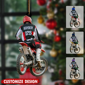 Personalized Motocross Christmas Ornament-Gift for Dirt Bike Riders and Fans