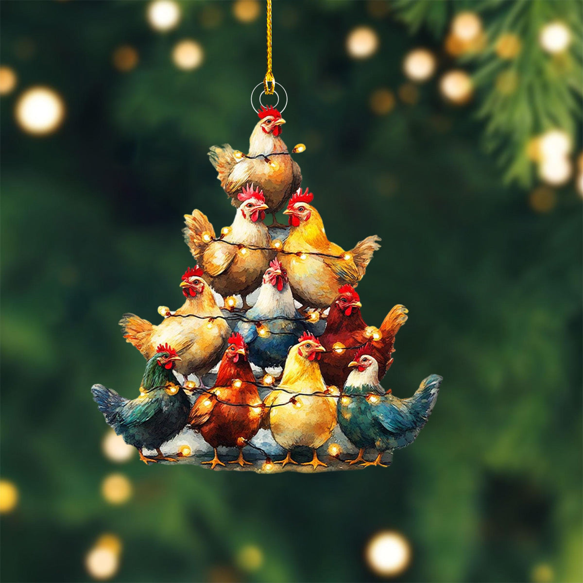 New Release-Chicken Christmas Ornament-Gift for Chicken Lover