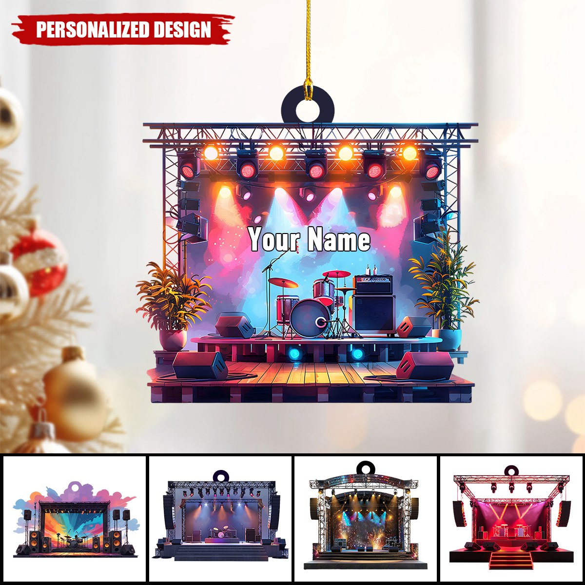 Personalized Music festivals/Concert Ornament-Gift For Music Lovers-2024 New Release