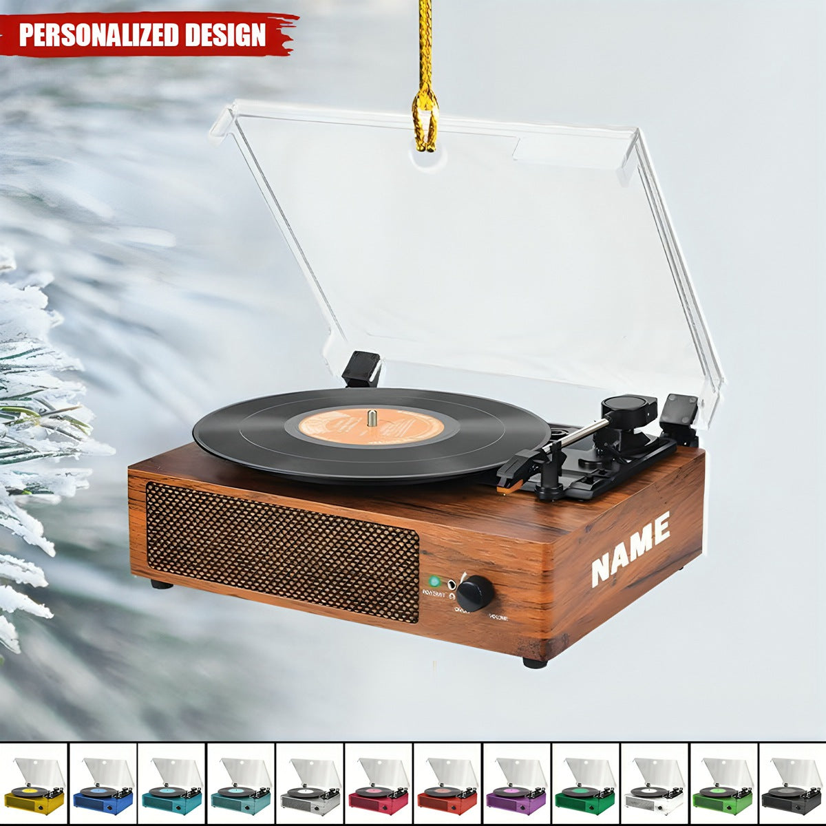 2024 New Release Personalized Vinyl Record Christmas Ornament-Gift For Vinyl Record Lovers