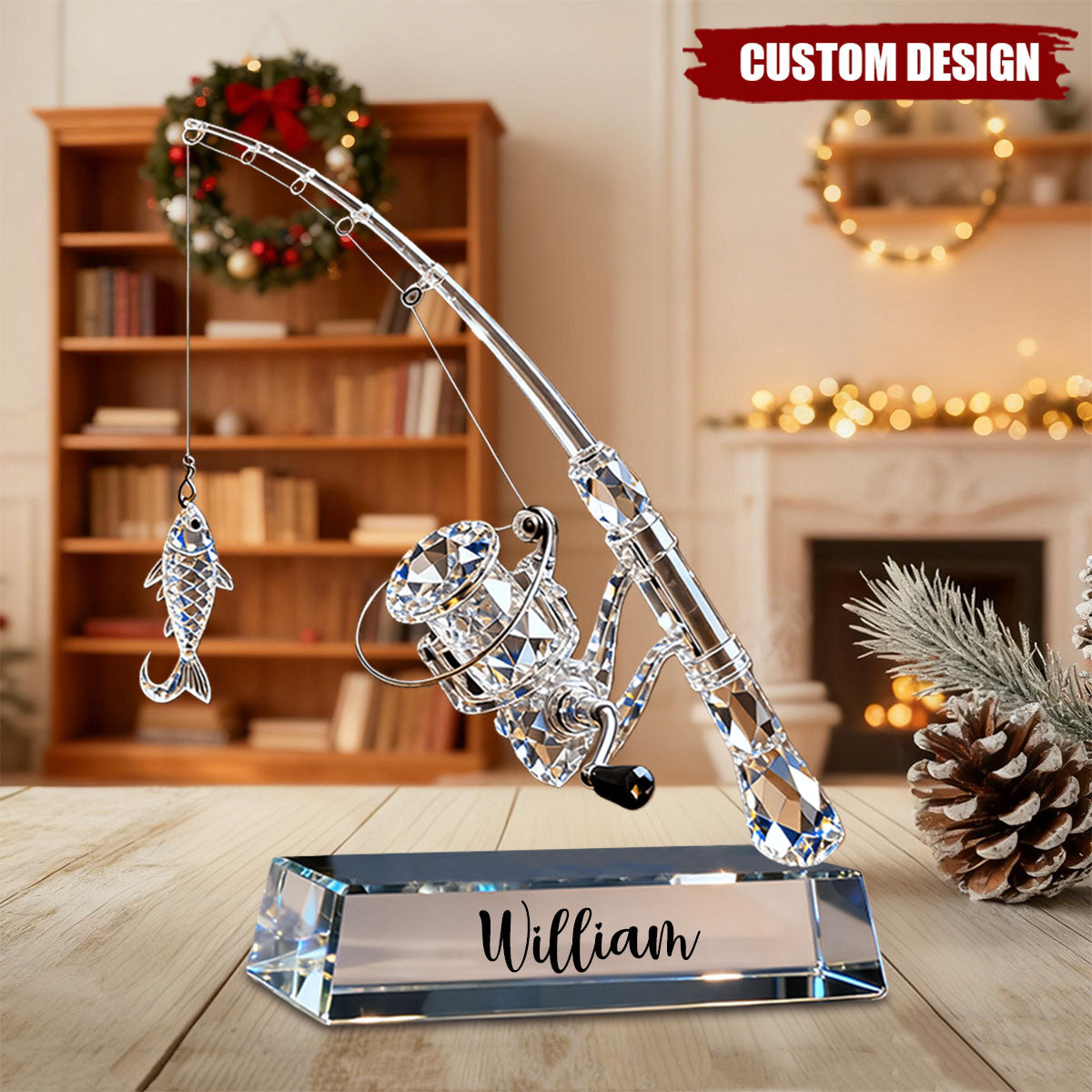 Personalized Fishing Rod Plaque - Gift For Fishing Lover