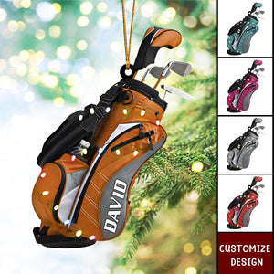 Personalized Golf Bag Acrylic Christmas Ornament - 2025New Release