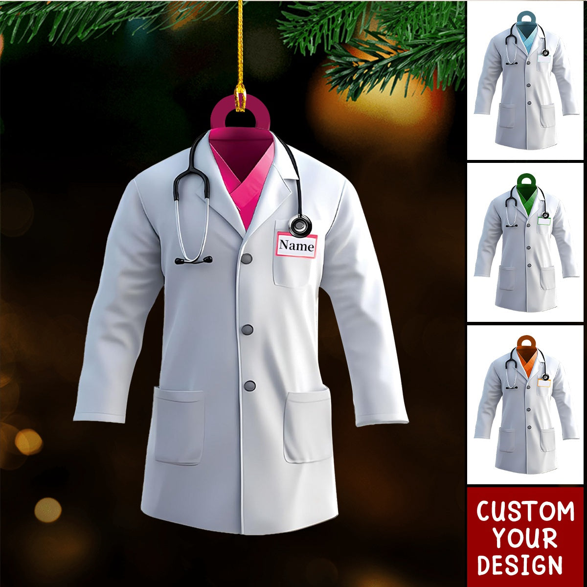Personalized Doctor Christmas Ornament Gift For Doctor- New Release