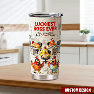Boss Chicken Office Tumbler - Personalized Gifts For Boss