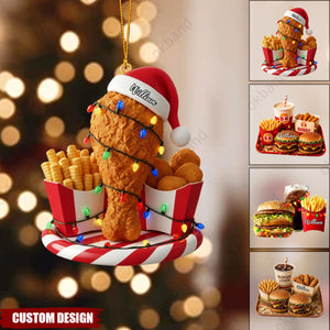 New Release - Personalized Fast Food Christmas Ornament