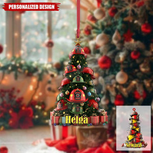 Personalized Christmas Firefighter Helmet Ornaments-Gifts For Him Dad, Fireman, Fire Fighter-2024 New Release