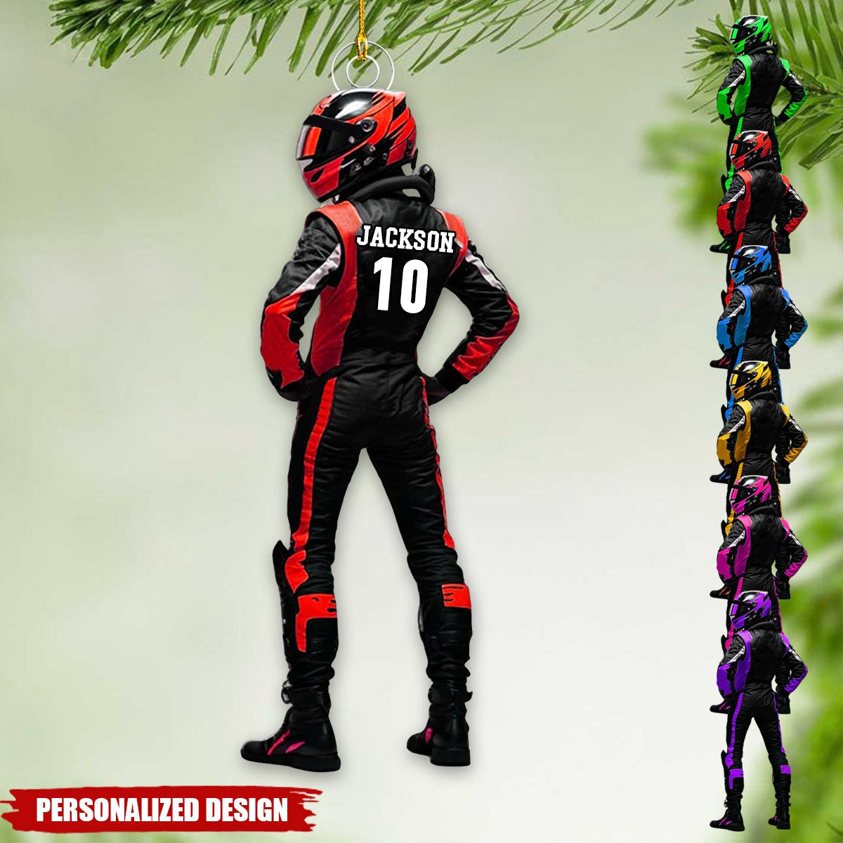 Personalized Race Car Ornaments-Gifts For Race Car Lovers-New Release