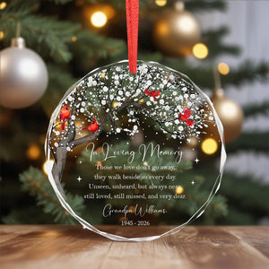 Personalized Parent Memorial Christmas Ornament - Gift For Sympathy & Remembrance