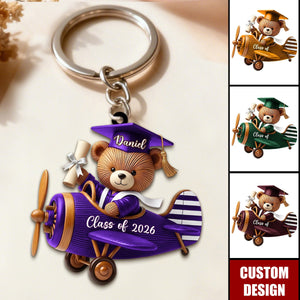Class of Graduate Airplane Keychain - Gift For Graduates