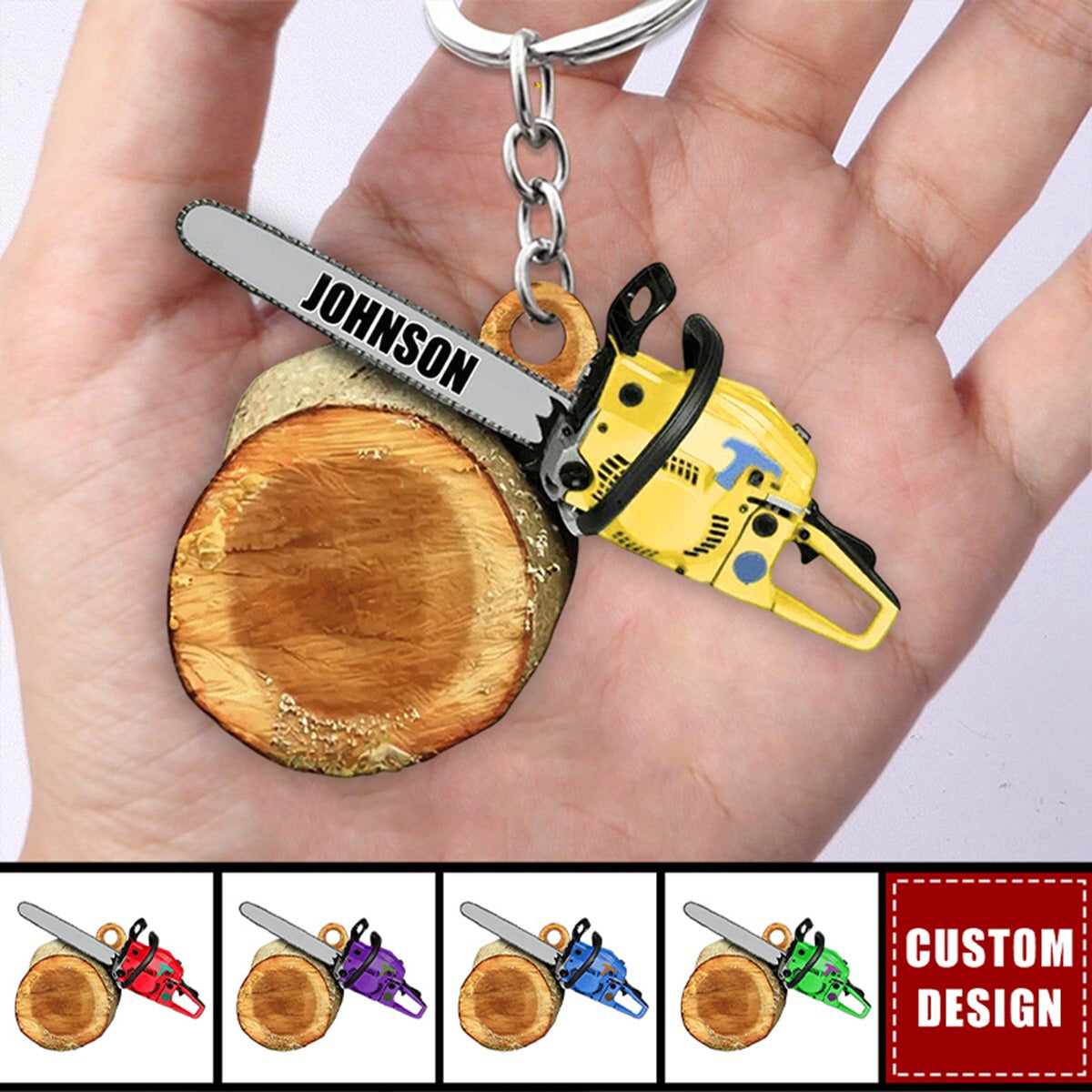 Personalized Arborist Keychain-Gift For Tree Trimmer New Release