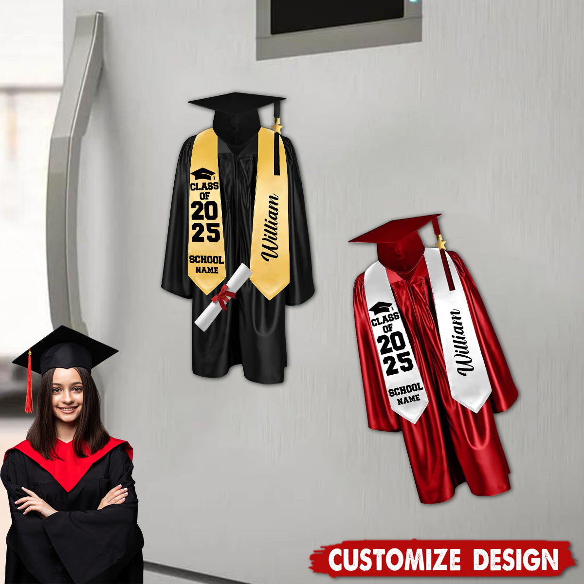 Personalized Graduation Decal-Graduation Gift