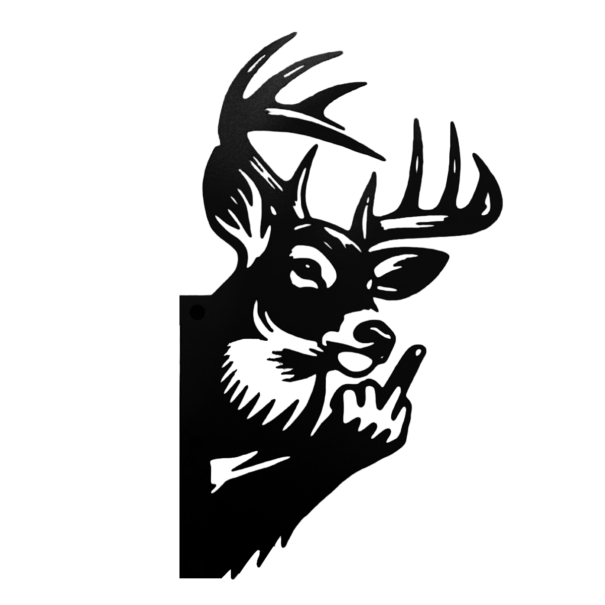 Peeping Deer Middle Finger Decor Decal