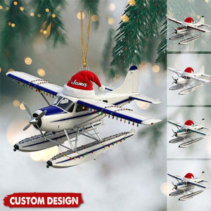 New Release - Personalized Airplane Ornament - Gift for Travelers, Aviators & Helicopter Lovers