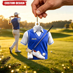 Personalized Golf Uniform Ornament - Gift for Golf Lover