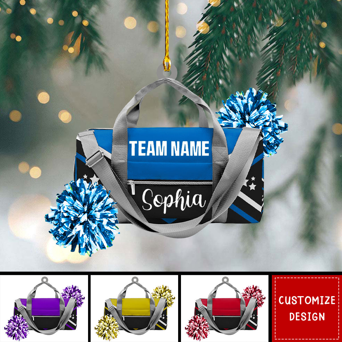 Personalized Cheerleading Ornament - 2024 New Release