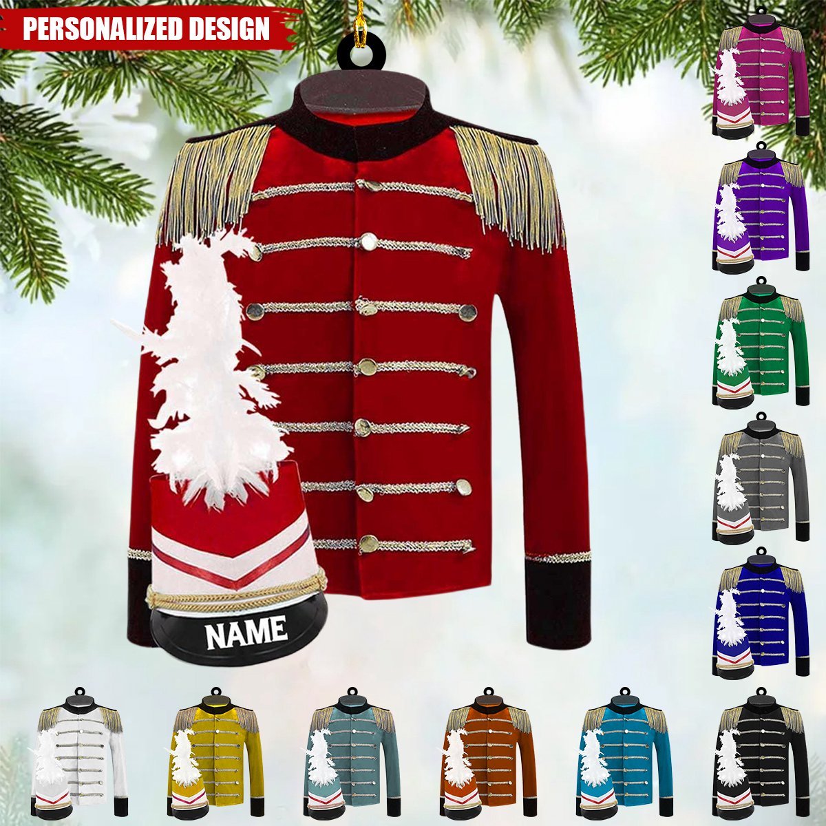 New Release Personalized Marching Band Uniform Ornament-Gifts For Marching Band