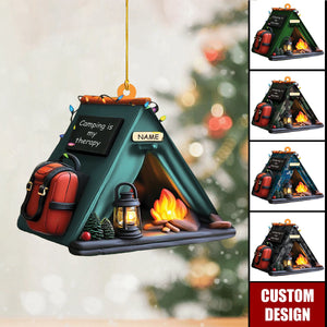 Personalized Camping Ornament Gift for Camping Lover