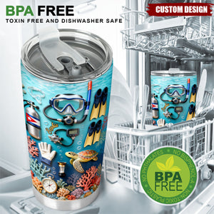 Suba Diving Lovers - Personalized Scuba Diving Tumbler