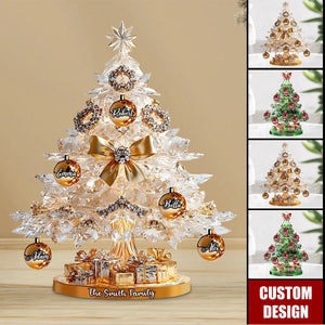 Merry Christmas - Personalized Family Custom Shaped Acrylic Plaque