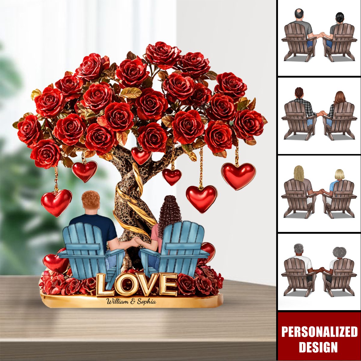 Tree of Love-Personalized Couple Acrylic Plaque