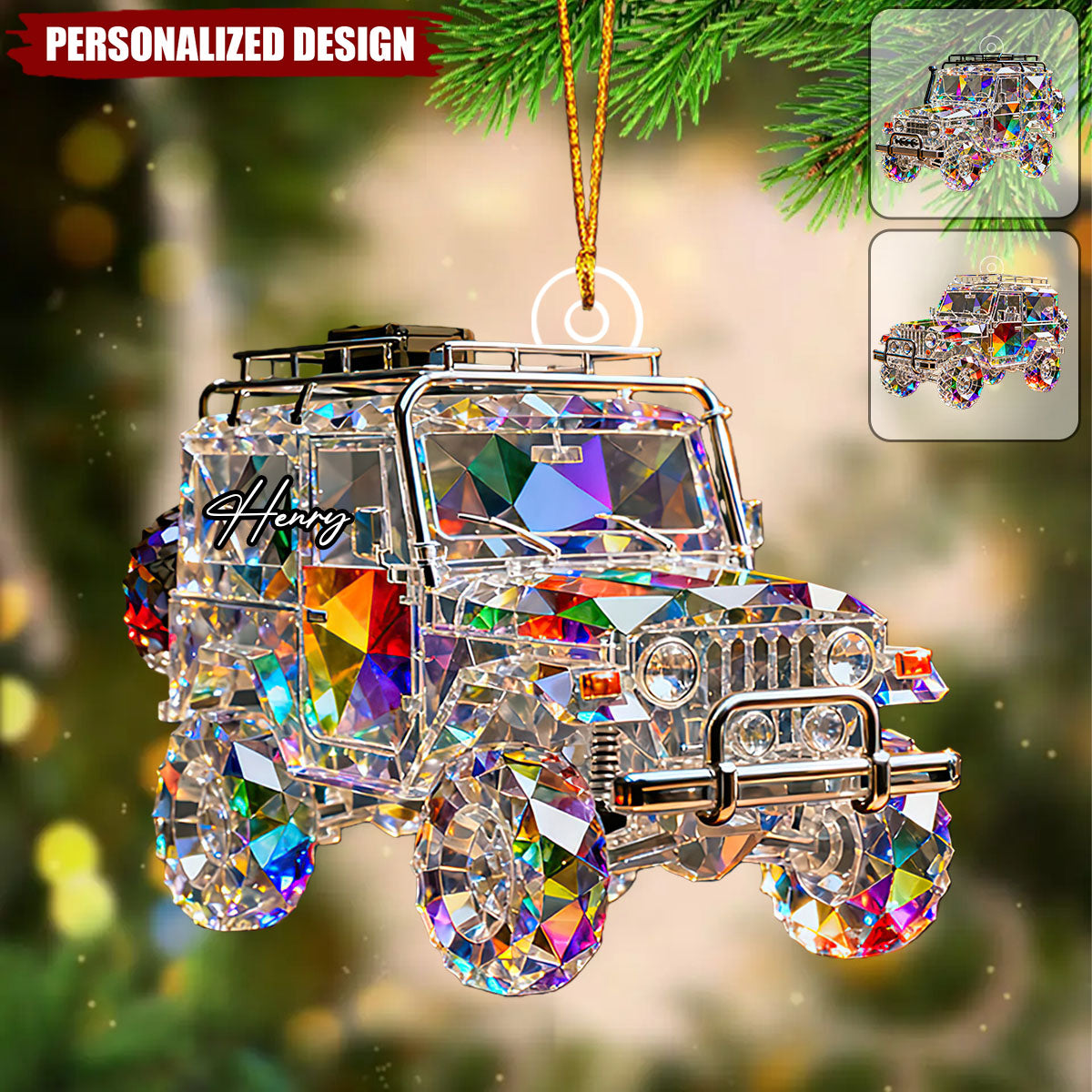 Personalized Car Christmas Ornament