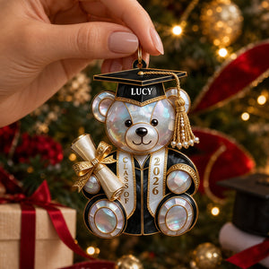 Personalized Class Of Graduation Bear Christmas Ornament – Gift For Students