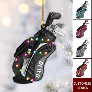 Personalized Golf Bag Acrylic Christmas Ornament - 2025New Release
