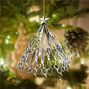 Scissors Christmas Tree Ornament-Gift For barber-2024 New Release