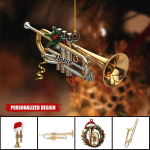 Personalized Trumpet Ornament-Gift For Trumpet Artist Trumpet Lover-New Release
