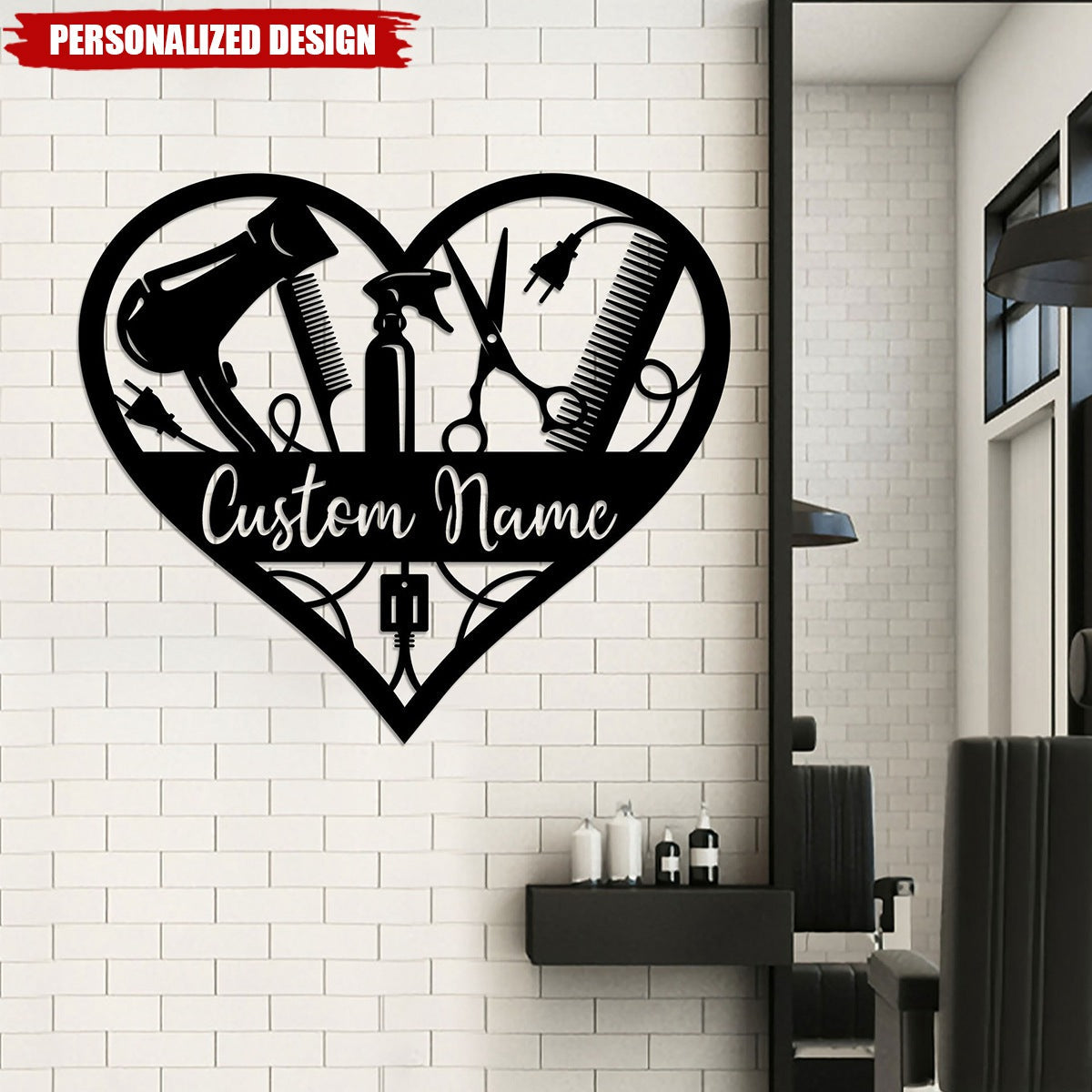 Personalized Hair Salon Wall Metal Sign-Gifts For Beauty Salon,Hairstylist