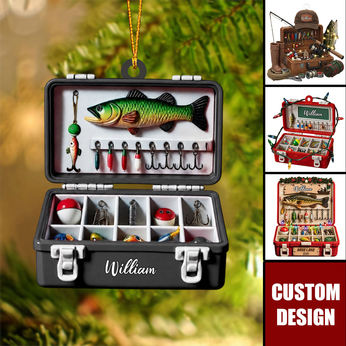 Personalized Fishing Tackle Box - Gift For Fishing Lovers
