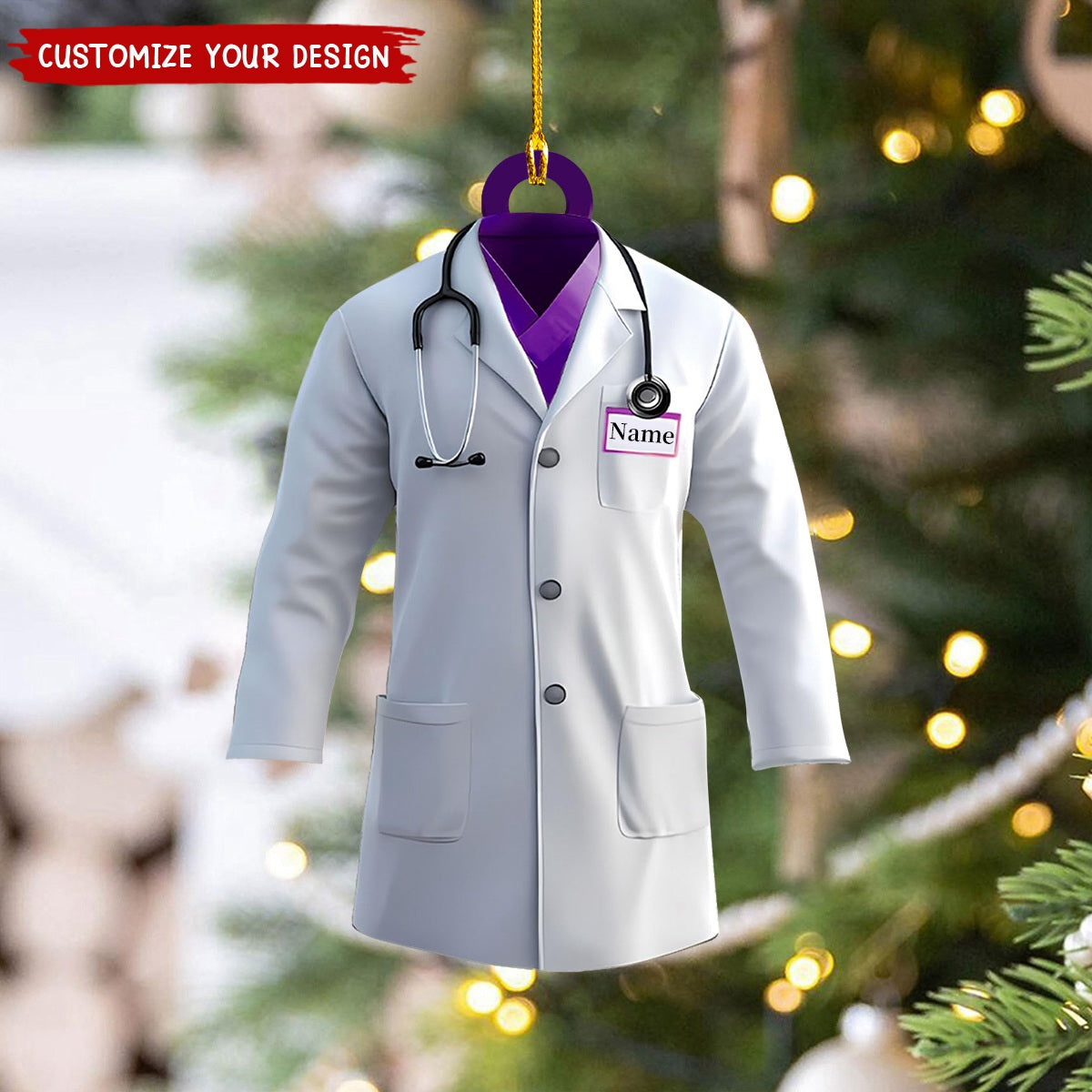 Personalized Doctor Christmas Ornament Gift For Doctor- New Release