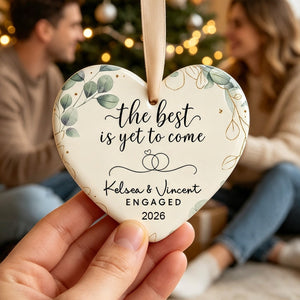 Personalized engaged ornament, Engagement gift, future mr and mrs gift, engaged Christmas gift, engaged couple gift, custom engagement gift