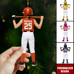Personalized Softball Player Ornament Gift for Softball Player