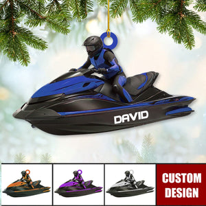 Personalized Jet Boat Ski Christmas Ornament - New Release